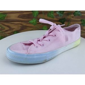 Converse All Star Size 4 Shoes‎ Girls Youth Sneaker Pink Textile Lace Up